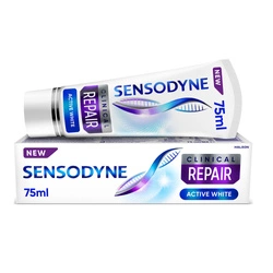 SENSODYNE Clinical Repair Active White Wybielająca Pasta Do Zębów Zapewniająca Długotrwałą Ulgę Przy Nadwrażliwości Zębów 75ml