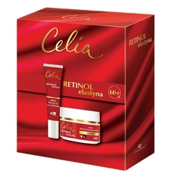 CELIA SET Retinol Elastyna Krem 60+ Na Dzien I Noc 50ml + Krem Pod Oczy I Na Powieki 15ml