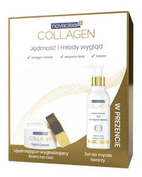 NovaClear Zestaw Collagen Krem na Noc + Żel do Mycia Twarzy