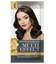 JOANNA Multi Effect Keratin Complex Color Instant Color Shampoo Szamponetka Koloryzująca 011 Kawowy Brąz 35g