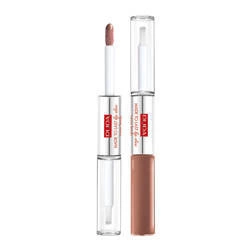 PUPA Made To Last Lip Duo Liquid Lip Colour Colour &amp; Topcoat Waterproof Long Lasting Wodoodporna Pomadka W Płynie I Błyszczyk 012 2x4ml