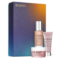 ELEMIS SET Pro-Collagen Rose Icons Balsam Oczyszczający Do Twarzy 15ml + Serum Do Twarzy 30ml + Krem Do Twarzy 15ml