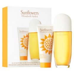 SET ELIZABETH ARDEN Sunflowers EDT Spray 100ml + BODY LOTION 100ml