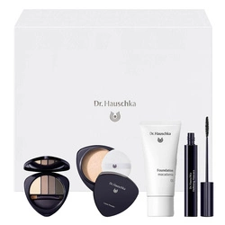 DR. HAUSCHKA SET Every Day Beauty  Paleta Cieni Do Powiek I Brwi 5,3g + Podkład Do Twarzy 30ml + Puder Sypki Transparentny 12g + Tusz Czarny 6ml