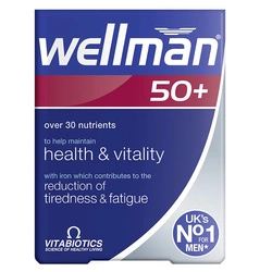 VITABIOTICS Wellman 50+ Plus Advanced Vitamin Suplement Diety 30 Tabletek