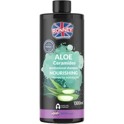 RONNEY Aloe Ceramides Professional Shampoo Nourishing Therapy For Dull&amp;Dry Hair Szampon Do Włosów Suchych I Matowych 1000ml