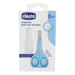 CHICCO Baby Nail Scissors Nożyczki Z Osłonką 0m+ Niebieskie