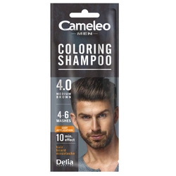 CAMELEO Men Coloring Shampoo Szamponetka Koloryzująca Dla Mężczyzn 4.0 Średni Brąz15ml