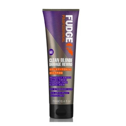 FUDGE Clean Blonde Damage Rewind Violet-Toning Shampoo Regenerujący I Tonujący Szampon Do Włosów Blond 250ml