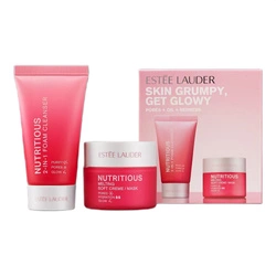 ESTEE LAUDER SET Skin Grumpy, Get Glowy Nutritious Pianka Do Mycia Twarzy 30ml + Krem Do Twarzy 15ml