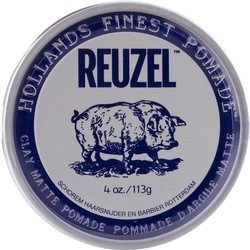 REUZEL Hollands Finest Pomade Clay Matte Pomade Matująca Glinka Do Włosów Na Bazie Wody 113g