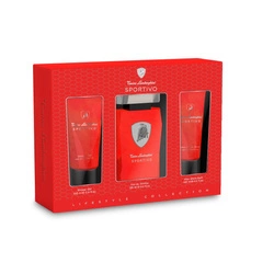 SET TONINO LAMBORGHINI Sportivo EDT Spray 125ml + ASB 100ml + SHOWER GEL 100ml