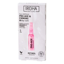 IROHA NATURE Retinol Pro-Age Face Ampoule Przeciwstarzeniowo-ujędrniające Ampułki Do Twarzy Z Retinolem 5x1,5ml