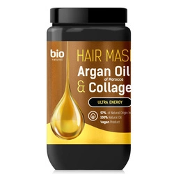 BIO NATURELL Hair Mask Ultra Energy Maska Do Włosów Argan Oil &amp; Colagen 946ml