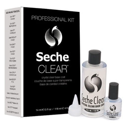 SECHE Crystal Clear Base Coat Przezroczysty Lakier Podkładowy 118ml + 14ml