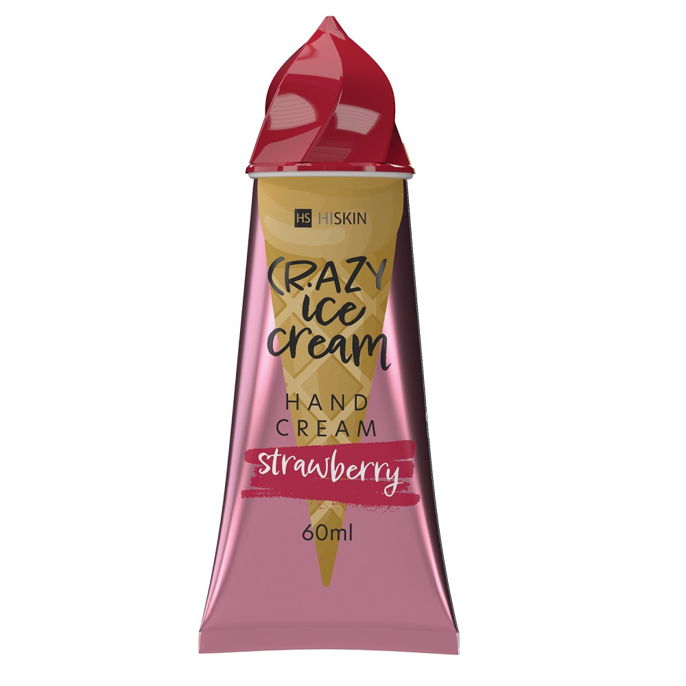 Krem do rąk HISKIN Crazy Ice Cream Truskawka 60ml