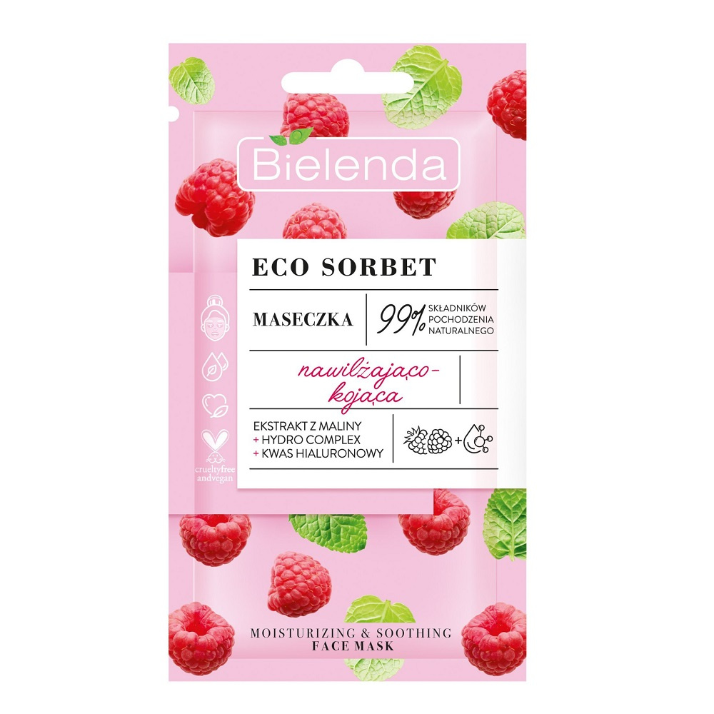 BIELENDA Eco Sorbet Maseczka Do Twarzy Nawilżająco Kojąca