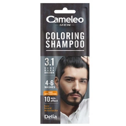 CAMELEO Men Coloring Shampoo Szamponetka Koloryzująca Dla Mężczyzn 3.1 Bardzo Ciemny Brąz 15ml